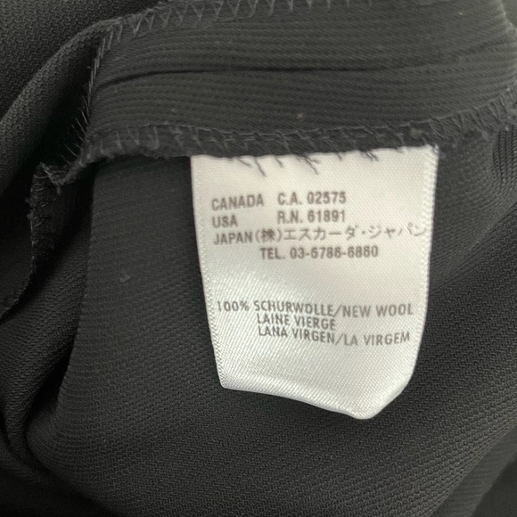 Escada Virgin Wool Straight Bootcut Flare Leg High Rise Trousers size 34 - Picture 6 of 9